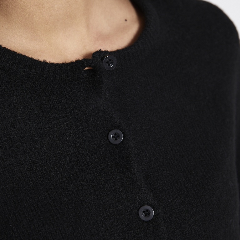 Basic knit cardigan "Audrey" Black